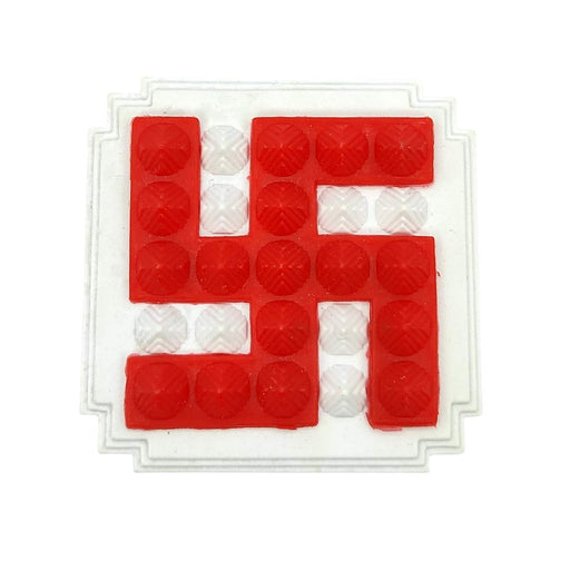 Red Vastu Swastik Pyramid Vaastu & Fengshui Products for Home & Office (Size 2 inches, 1 Pair)