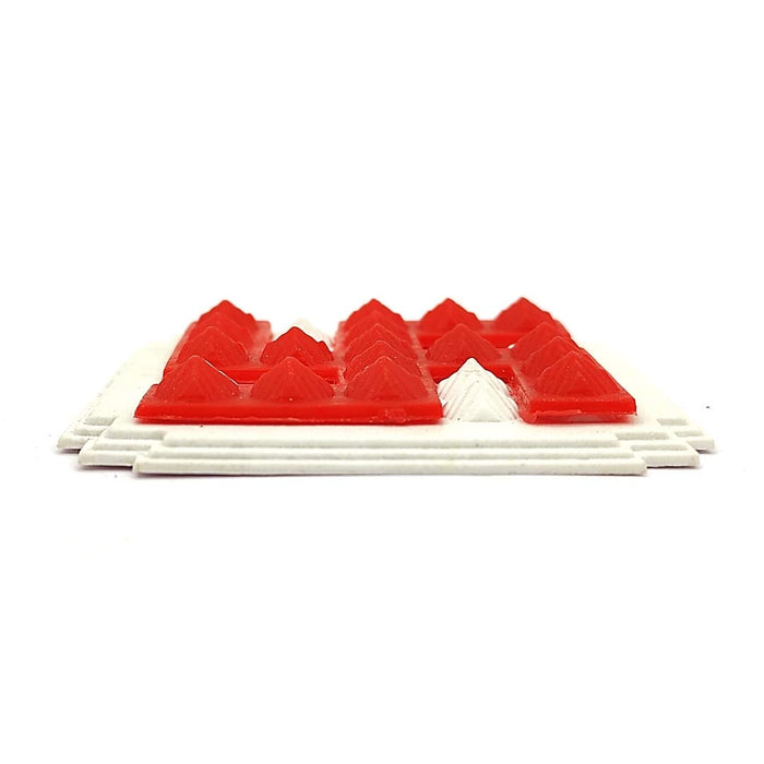 Red Vastu Swastik Pyramid Vaastu & Fengshui Products for Home & Office (Size 2 inches, 1 Pair)