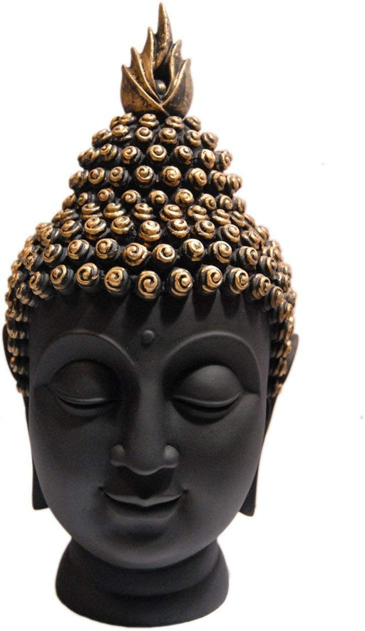 Handcrafted Polyresin Buddha Head Figurine Showpiece for Home Decor