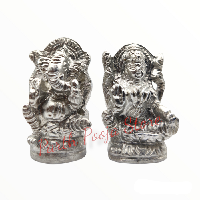 Parad (mercury) Lakshmi Ganesh Statue/Idol