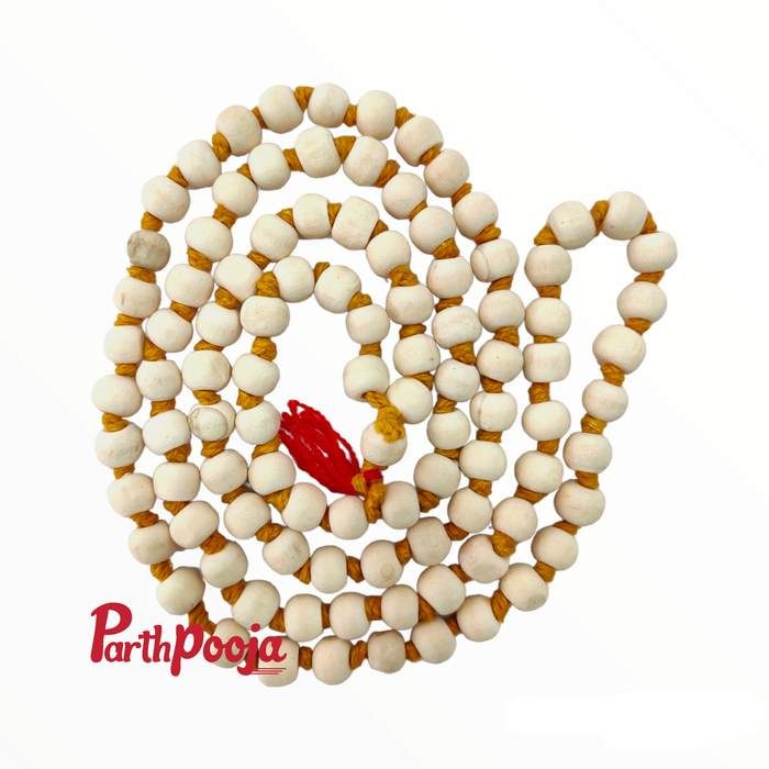 Wooden Beads Mala-White Tulsi Mala / Beads