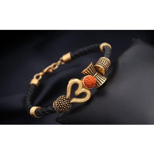 Gold Healing and Powerful Rudraksha Damru Trishul