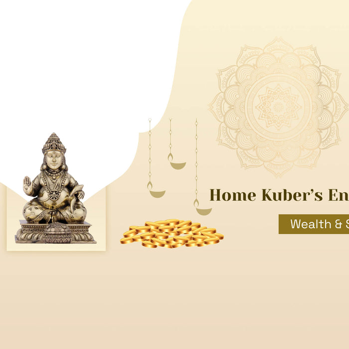 Bronze Kuber Kunji Key with Kuber Statue – Unlock Wealth, Prosperity & Divine Abundance