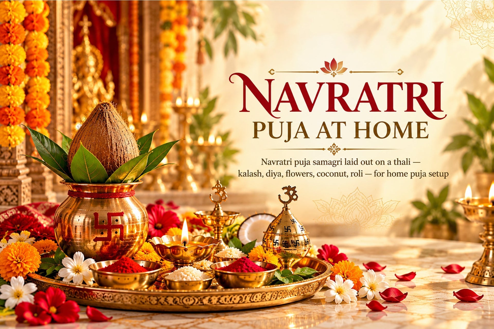 Navratri Puja at Home: Complete Puja Samagri List & Step-by-Step Guide