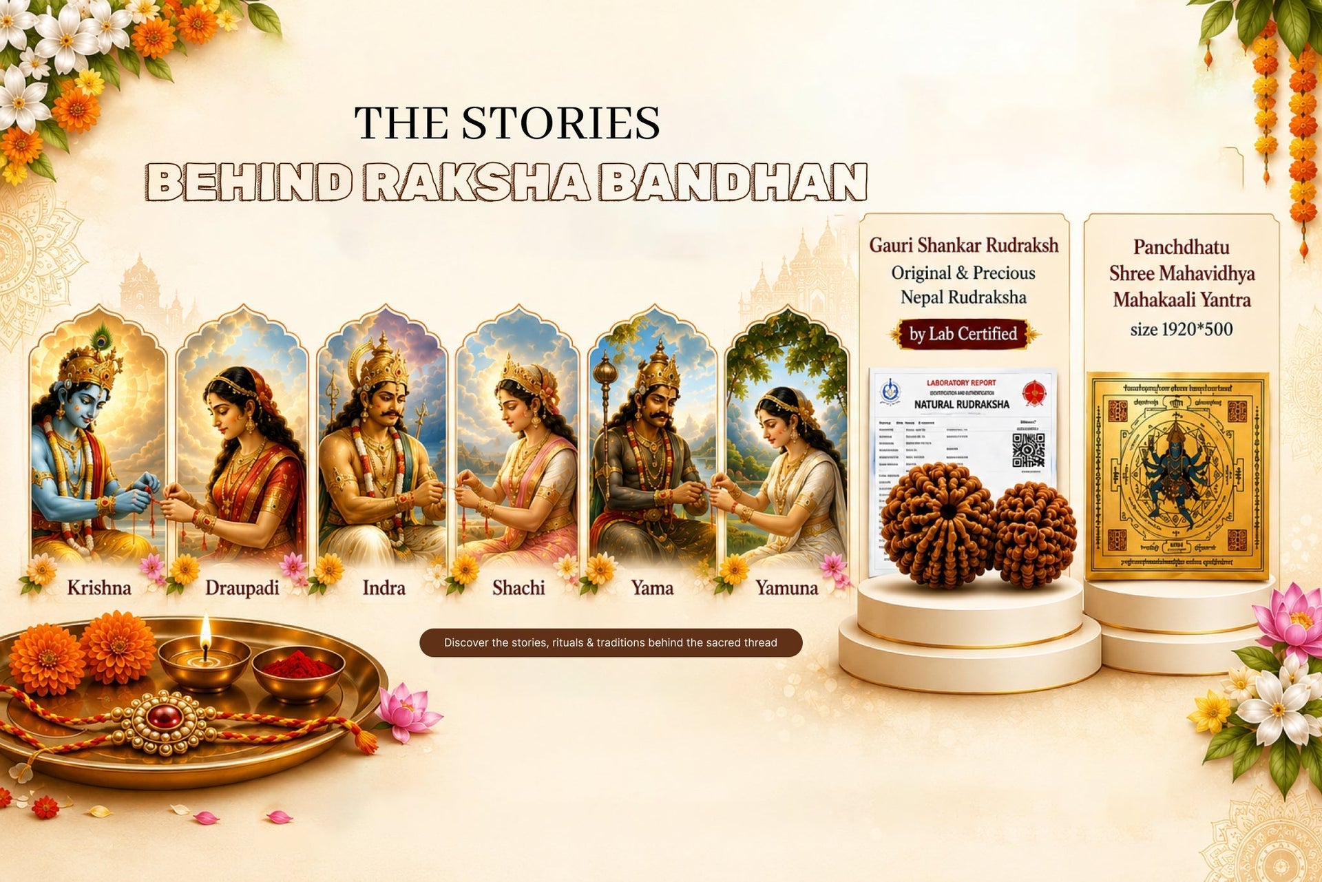 Stories Behind Raksha Bandhan: Krishna-Draupadi, Indra-Shachi & Yama-Yamuna, Rituals & Meaning