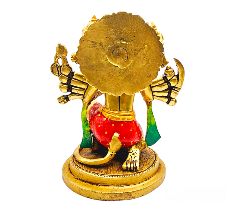 Brass Panchmukhi Hanuman Statue