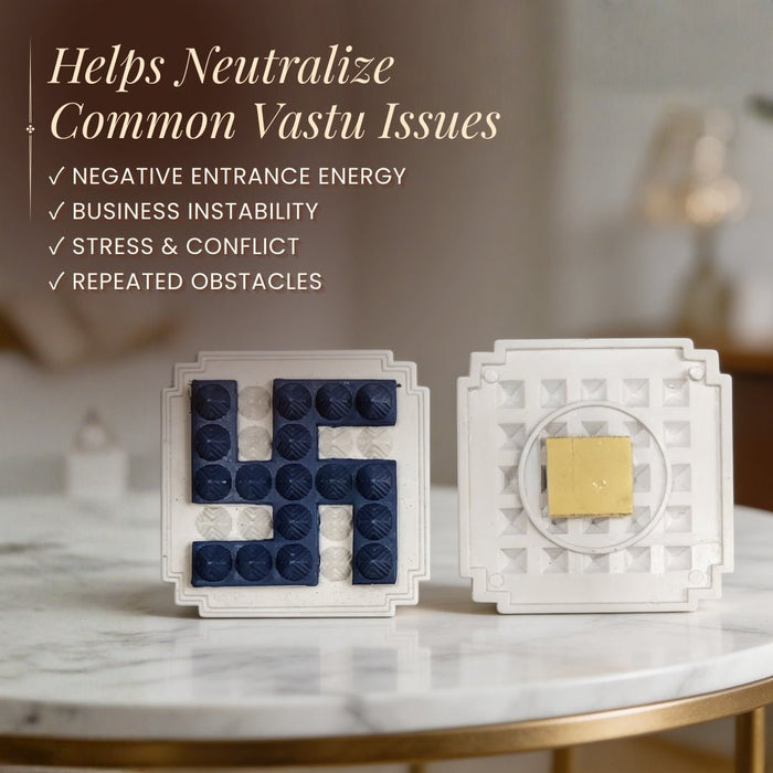 Swastik Pyramid 2.5'' Pair For Vastu Remedies