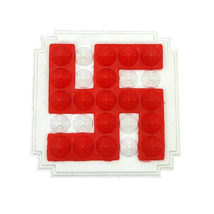 Red Swastik Pyramid 2.5'' Pair For Vastu Remedies