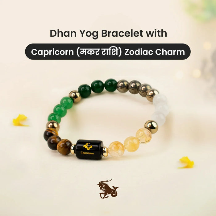 Dhan Yog Bracelet with Zodiac Charm