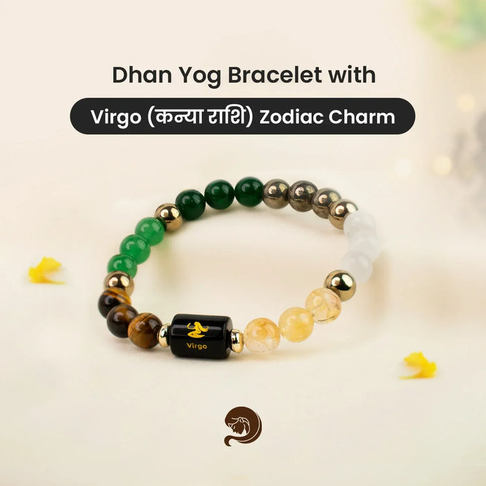 Dhan Yog Bracelet with Zodiac Charm
