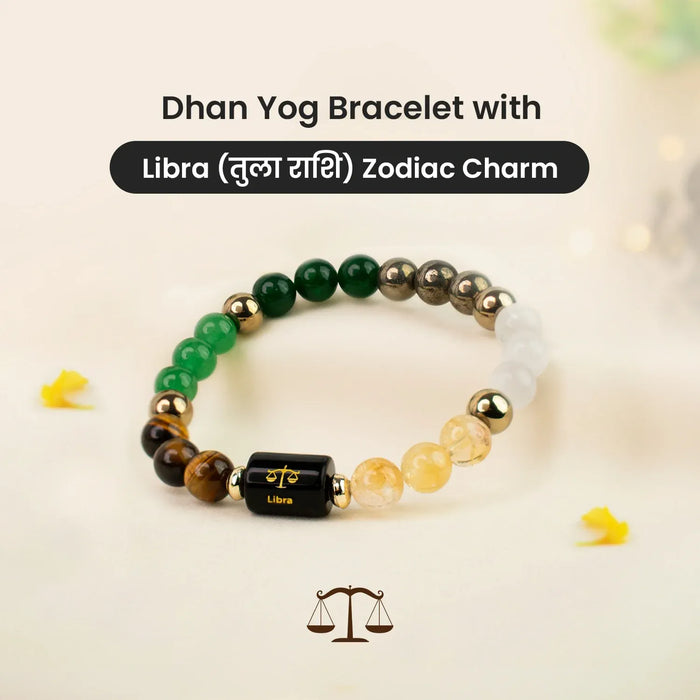 Dhan Yog Bracelet with Zodiac Charm