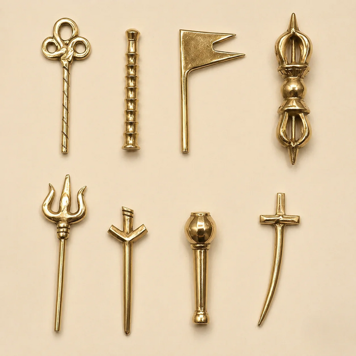 Brass Ashta Digpal Shastra Set (Pack of 8) | Vastu Protection Idols for Home & Temple  Create discription for this product