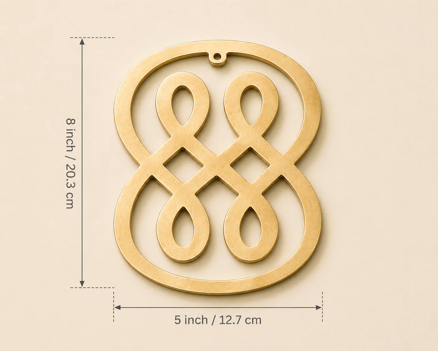 Brass Infinity Symbol for Vastu Prosperity