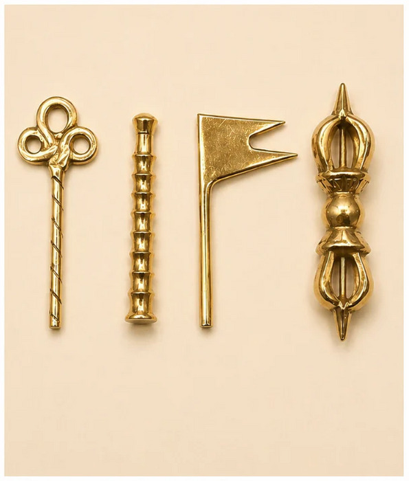 Brass Ashta Digpal Shastra Set (Pack of 8) | Vastu Protection Idols for Home & Temple  Create discription for this product