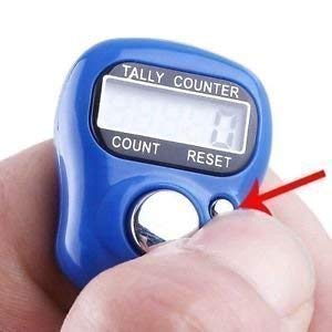Mini Hand Tally Counter Finger Ring Digital Electronic Head Count,Japa Counter
