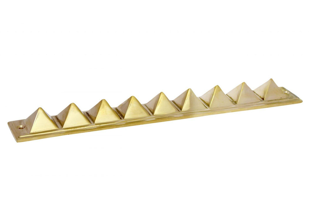 Brass Vastu Nine 9 Pyramid Wall Strip for Vaastu Correction and Positive Energy