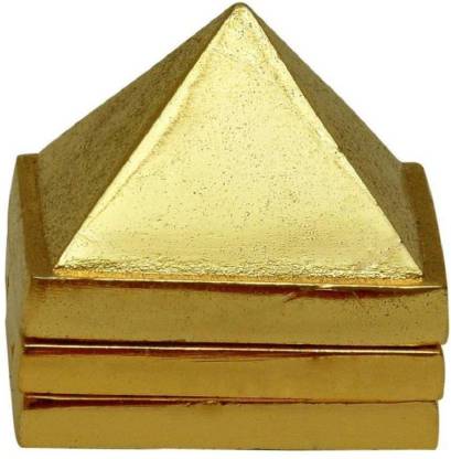 Pyramid Metal Copper Vastu Feng Shui Set of 3 Layer Total 91 Pyramids for Positive Cosmic Energy