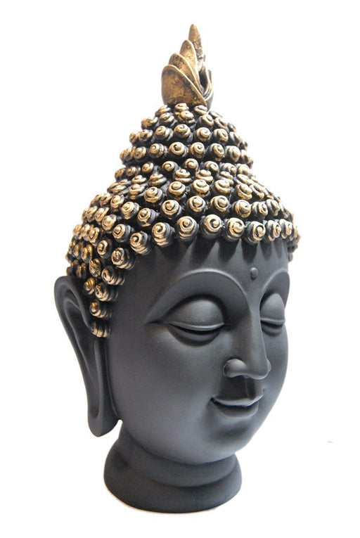 Handcrafted Polyresin Buddha Head Figurine Showpiece for Home Decor