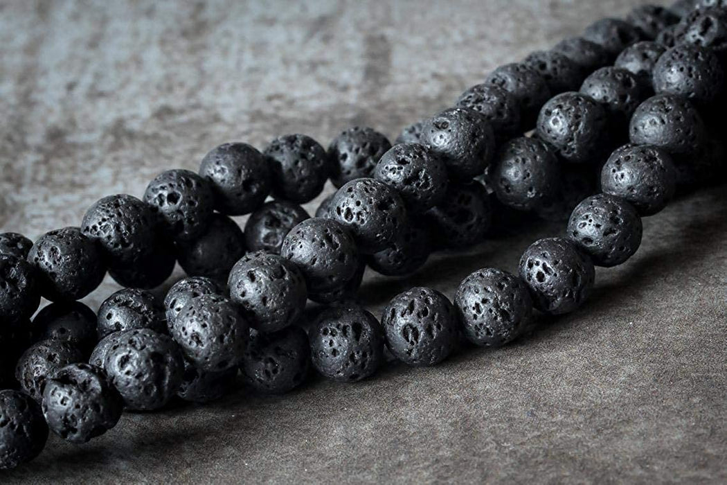 6 Sizes Natural Black Lava Beads, Grade A Lava Rock Stone, High Quality  Black Mala Beads, Essential Oil Beads, 4mm 6mm 8mm 10mm 12mm 14mm 