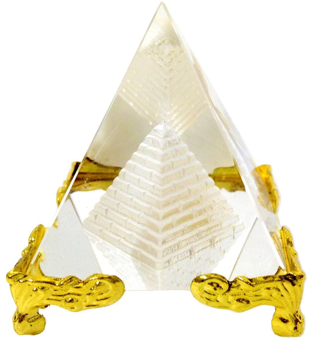Feng Shui Crystal Pyramid For Positive Energy And Vastu Correction.Good Luck & Prosperity