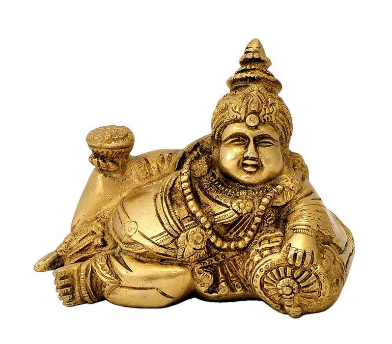 Lord Kuber Brass Murti Statue