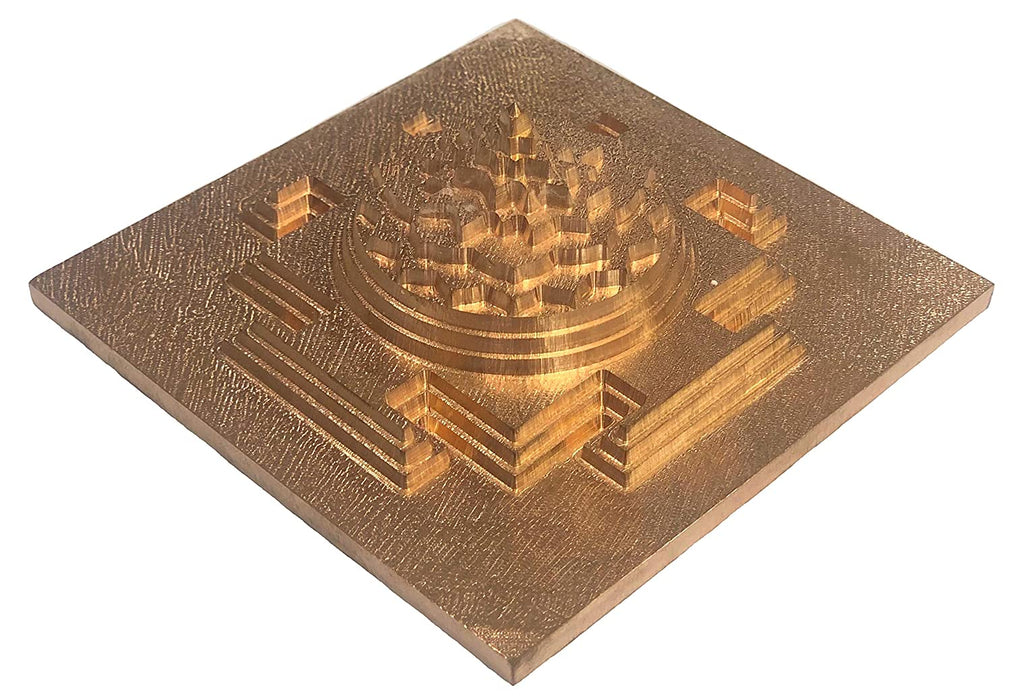 Maha Meru Shri Yantra 3D Meru Shri Yantra with Copper and Accurate Cutting