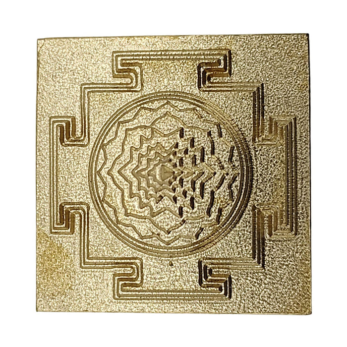 Maha Meru Shree Yantra 3D Meru Shree Yantra -Gold Plated /Brass with Accurate Cutting