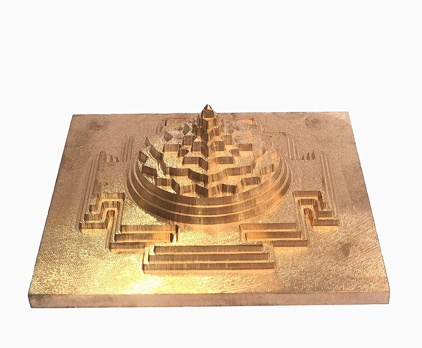 Maha Meru Shri Yantra 3D Meru Shri Yantra with Copper and Accurate Cutting