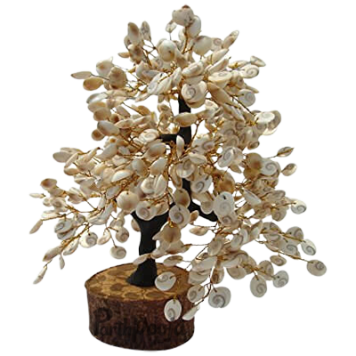 Natural & Original Gomti Chakra | Gomati Chakra Tree for Good Luck & Prosperity (500 Beads Approx) Decorative Showpiece