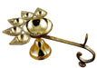 Indian Traditional Pure Brass Panch Deepak Aarti Oil Lamp