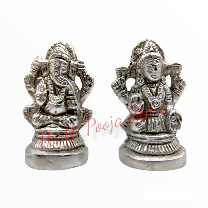 Parad (mercury) Lakshmi Ganesh Idol