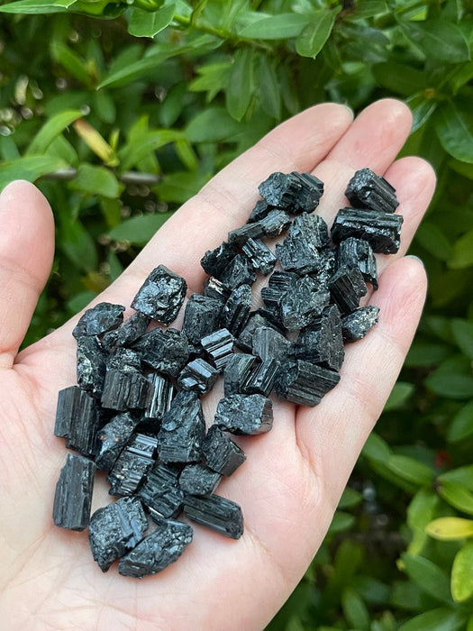 Natural Black Tourmaline Rough Stones - Main Image
