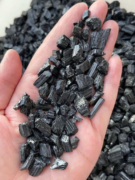 Natural Black Tourmaline Rough Stones