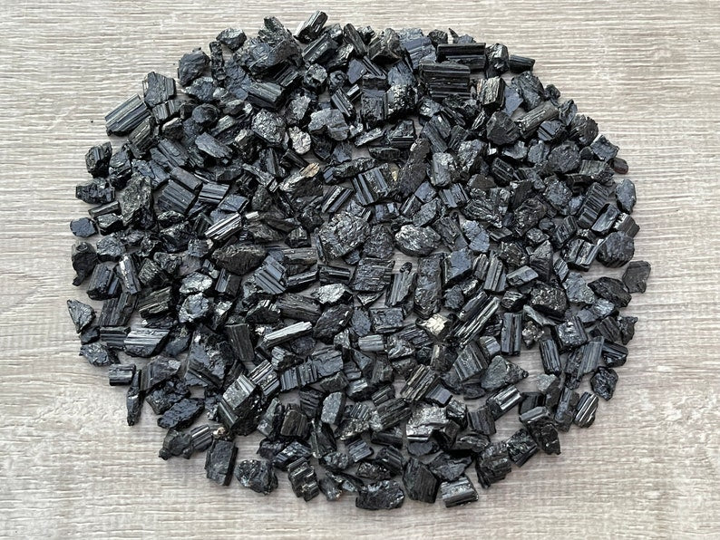 Natural Black Tourmaline Rough Stones